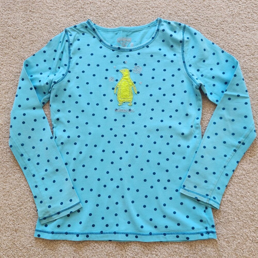 OshKosh Girls Long Sleeve Tee Penguin Design 🐧 Size 8